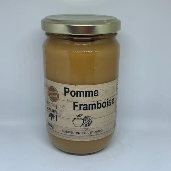 Compote pomme framboise