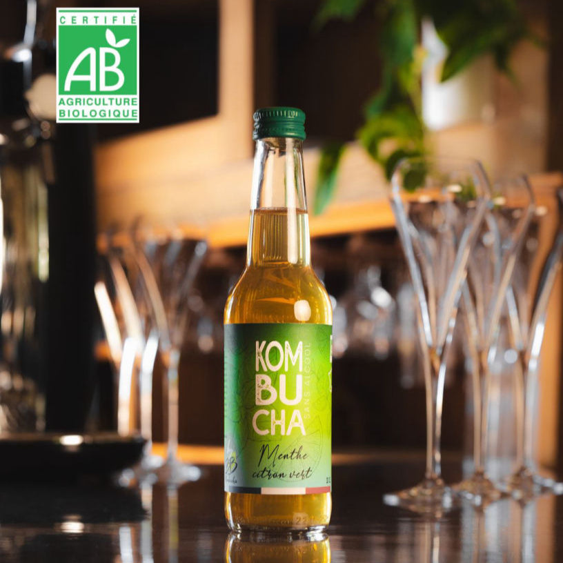 Kombucha Menthe Citron vert Poivre vert
