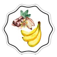 Glace banane caramel et chocolat