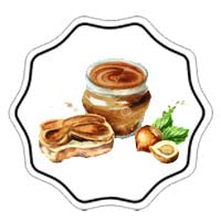 Glace chocolat au lait et noisette