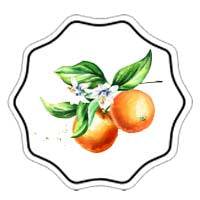 Glace fleur d'oranger et fruits secs