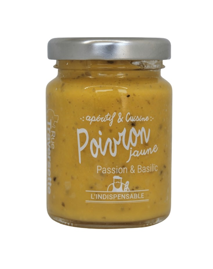 Poivron jaune, passion et basilic